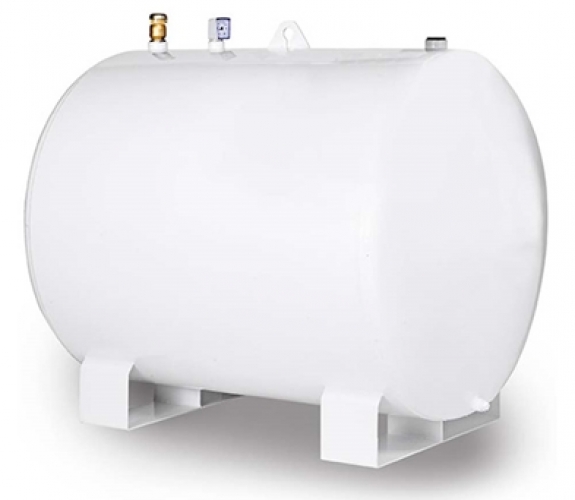 Dieseltank 4000L cylinderisk, hvid